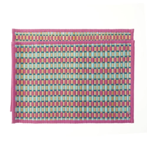 Farverige dækkeservietter fra Södahl (str. 2 styk. halvtres x 34 cm. st)