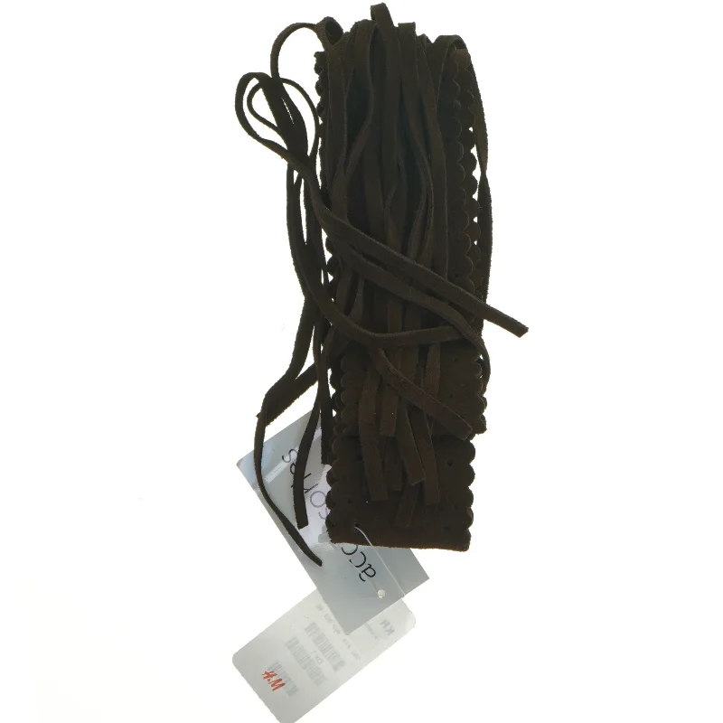 Brunt bælte med frynser fra H&M (str. 90 cm)