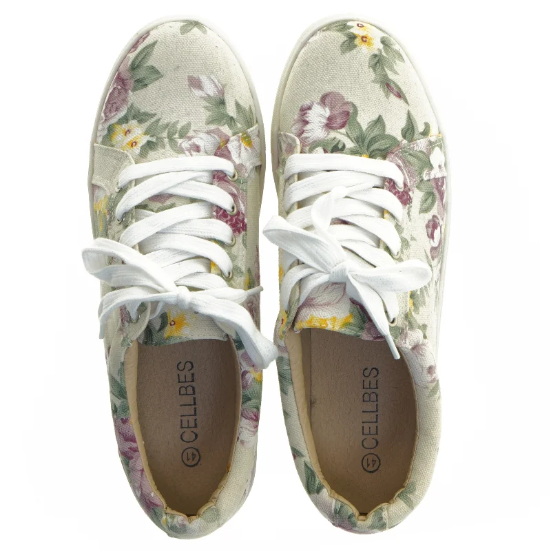 Blomstertryk sneakers fra Cellbes (str. 41 )