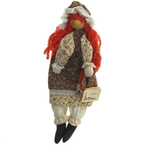 Raggedy Ann dukke (str. 28 cm)