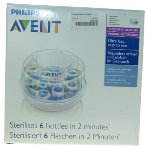 AVENT flaskesterilisator fra Philips (str. 27 x 16 cm)