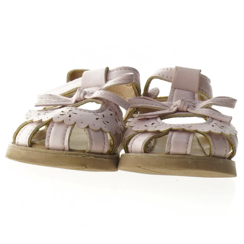 Lyserøde børnesandaler med remme (str. 21 )