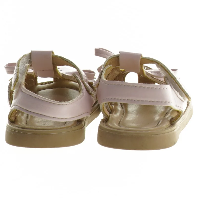 Lyserøde børnesandaler med remme (str. 21 )