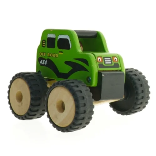 Trælegetøjsmonstertruck fra Kids Wood (str. 15 x 13 x 12 cm)