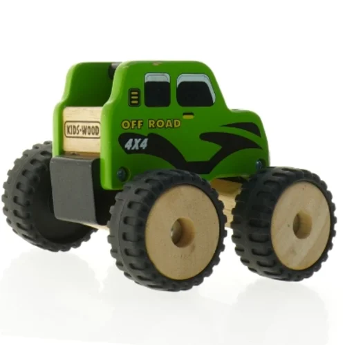 Trælegetøjsmonstertruck fra Kids Wood (str. 15 x 13 x 12 cm)