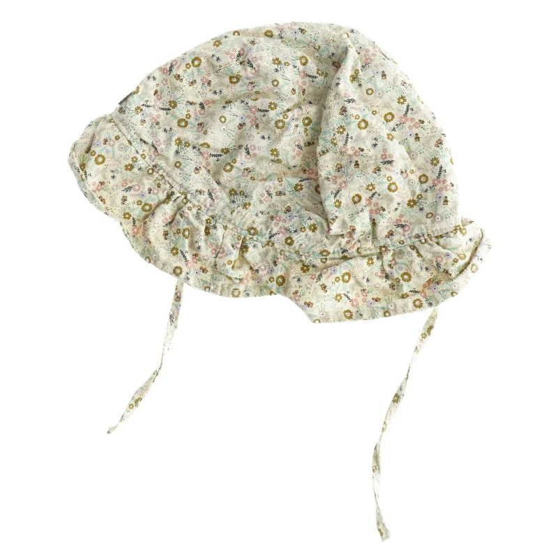 Baby kyse/solhat med blomsterprint