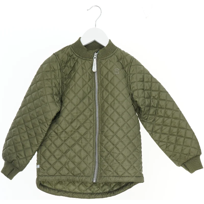 Grøn quiltet jakke fra Mikk-line (str. 116)