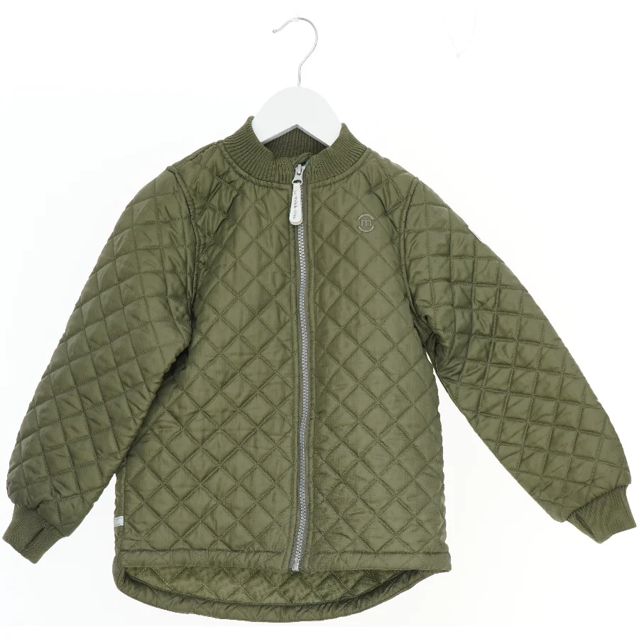 Grøn quiltet jakke fra Mikk-line (str. 116)