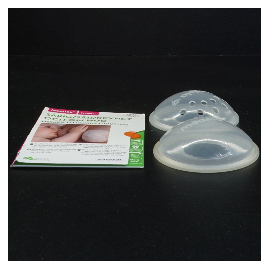 Mepilex Border brystbandage og beskyttere fra Medela (str. Diameter 10 cm)