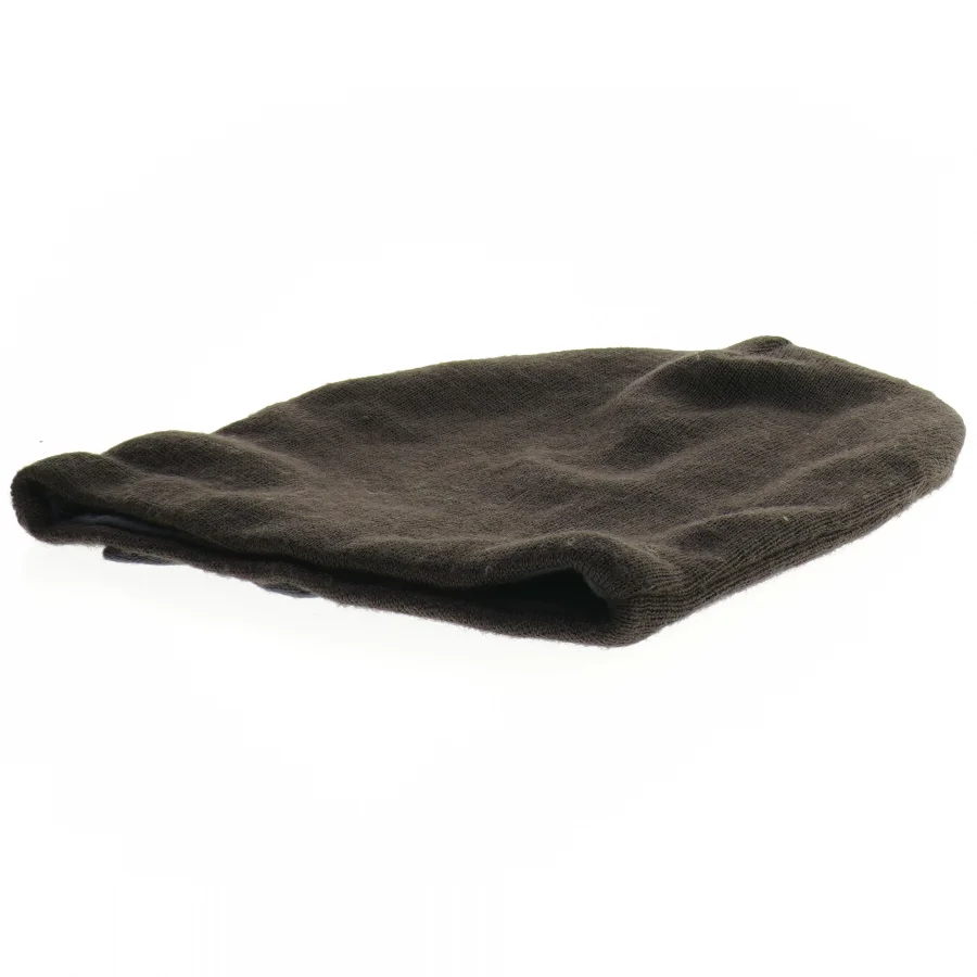 Mørkebrun hue med lilla sløjfe detalje