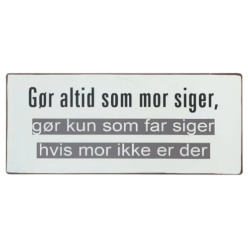 Dekorativt skilt med tekst fra Lafinesse.eu (str. 30,5x13 cm)