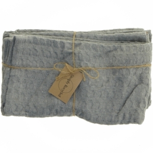 Genbrugte tekstiler - Blå 70x53 cm (str. 2 styk. 70 x 53 cm)