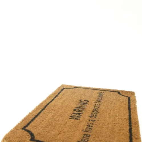 Dørmåtte med tekst (str. 40x70 cm)