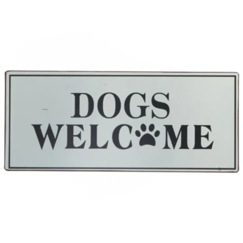 Velkomstskilt til hunde fra La Finesse (str. 30,5x13 cm)