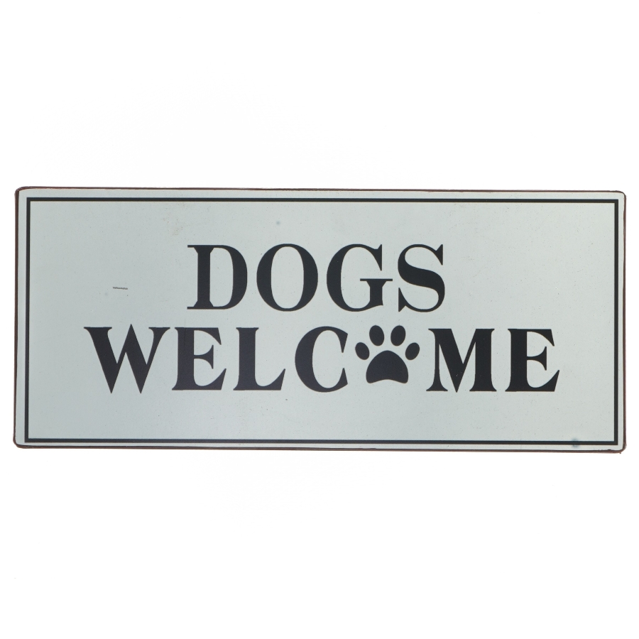 Velkomstskilt til hunde fra La Finesse (str. 30,5x13 cm)