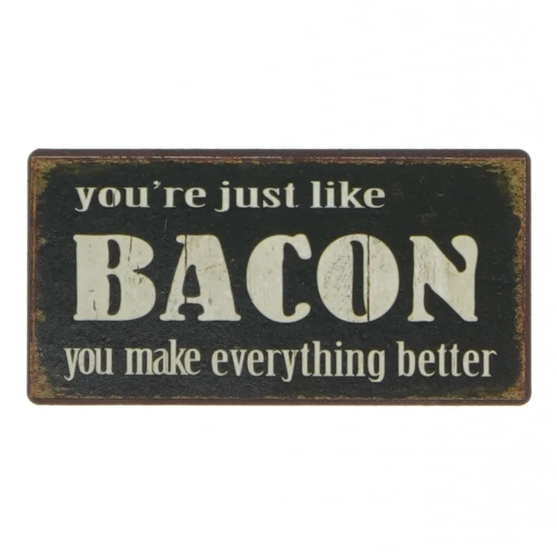 Dekorativt skilt med tekst fra La Finesse (str. 10x5 cm)