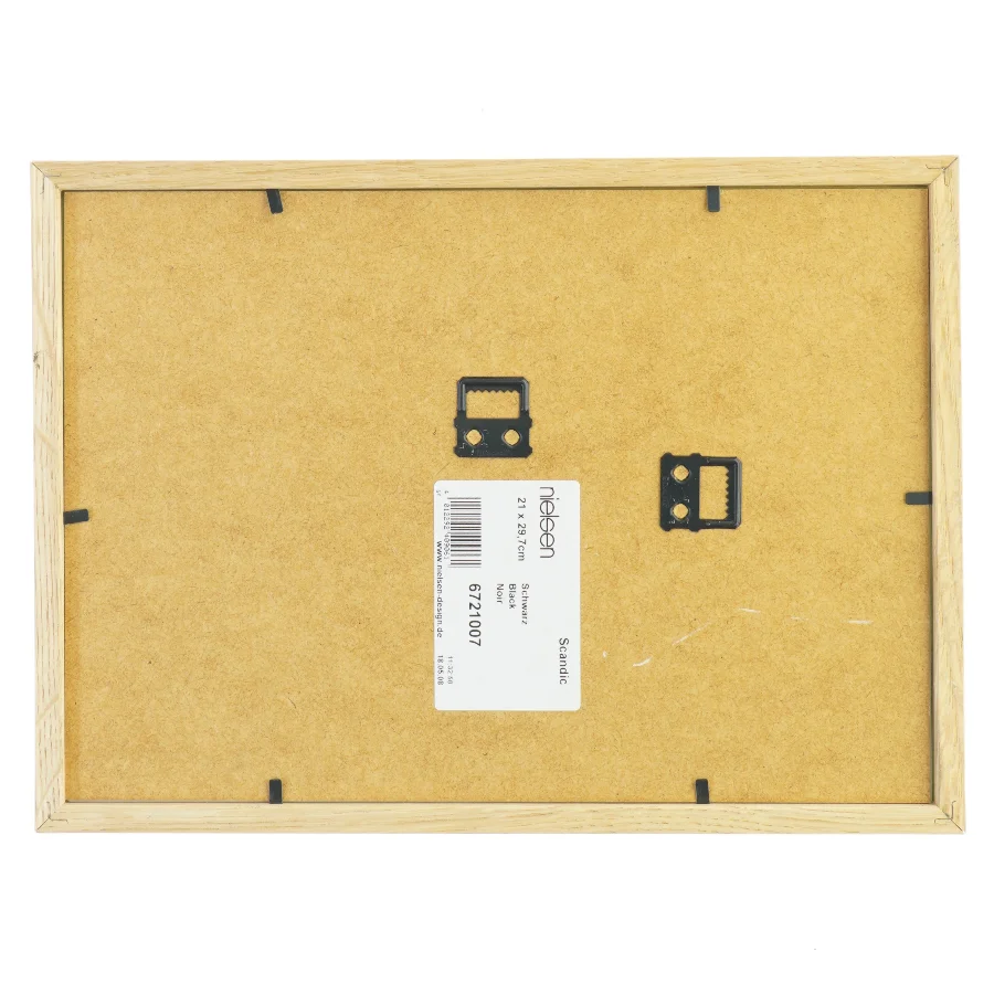 Indrammet sort-hvid fotografi fra Nielsen (str. 21x29,7 cm)