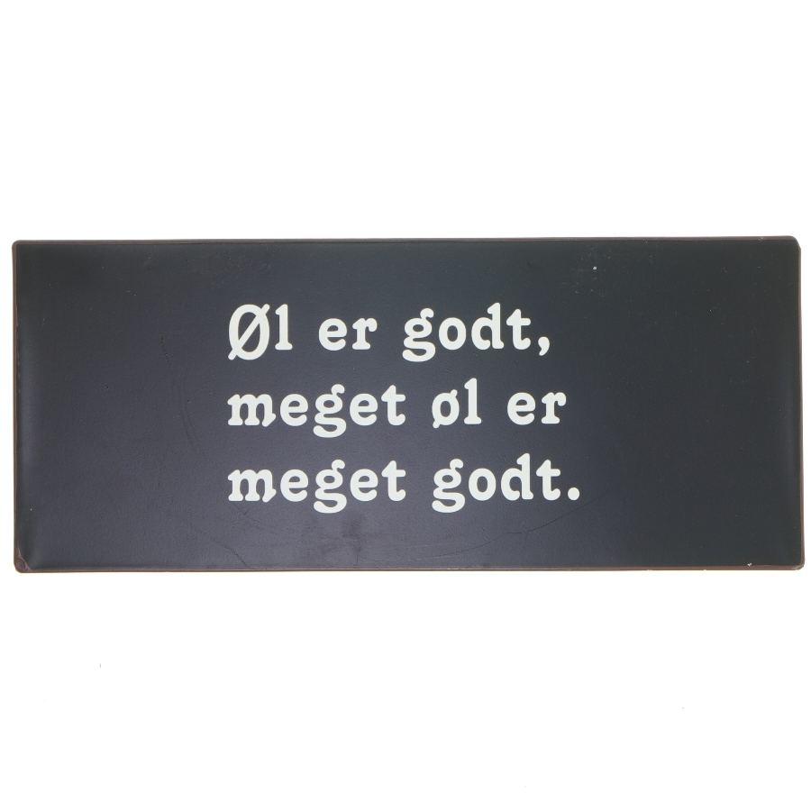 Dekorativt skilt med tekst fra Lafinesse (str. 30,5x13 cm)