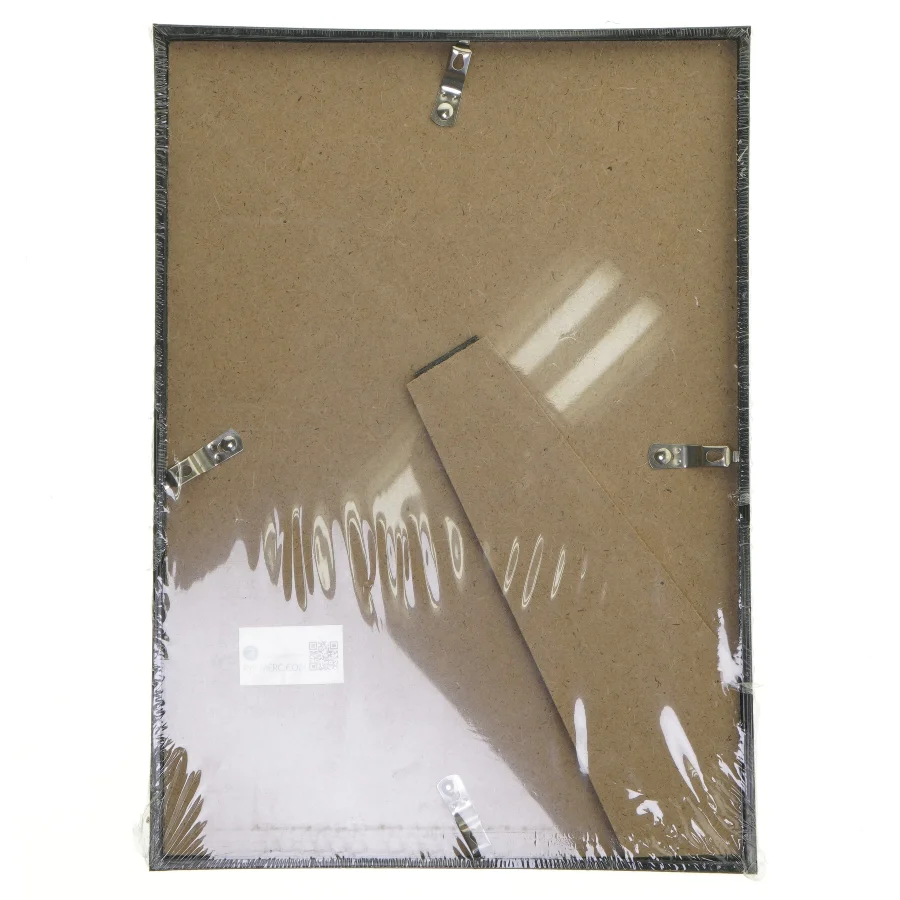 Sort billedramme med inspirerende citat (str. 21x30 cm)