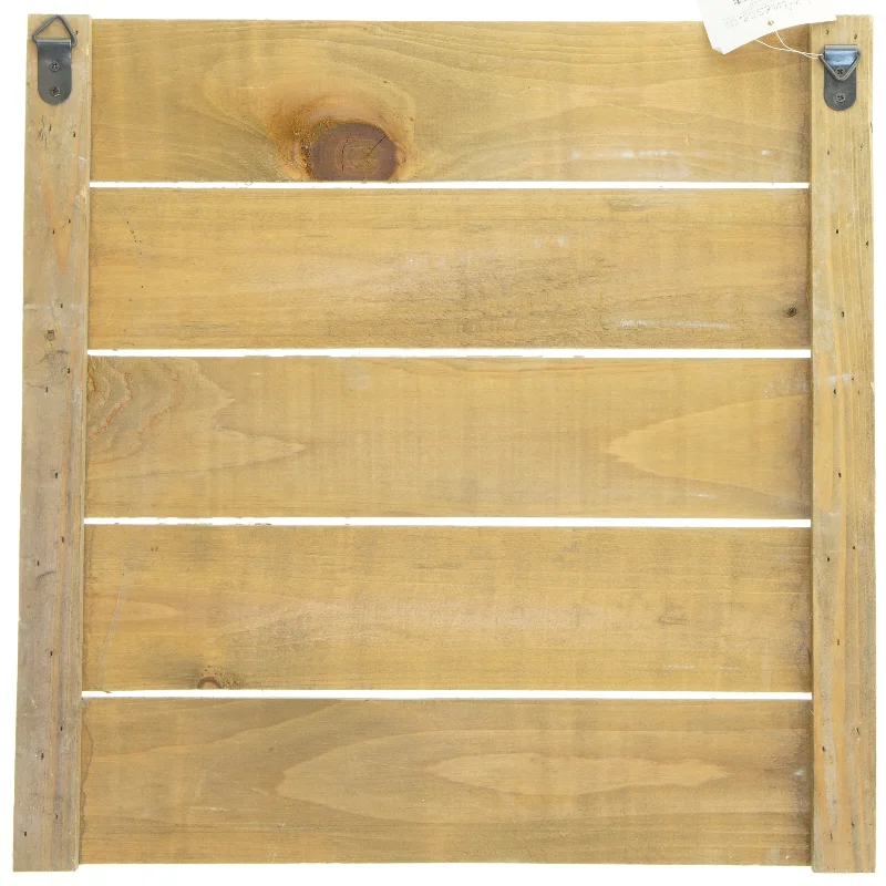 Trævægdekoration med citat fra Lafinesse (str. 39x39 cm)