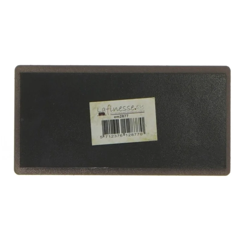 Metal skilt med tekst fra La Finesse (str. 10x5 cm)