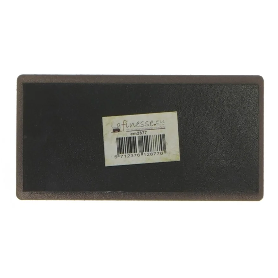 Metal skilt med tekst fra La Finesse (str. 10x5 cm)