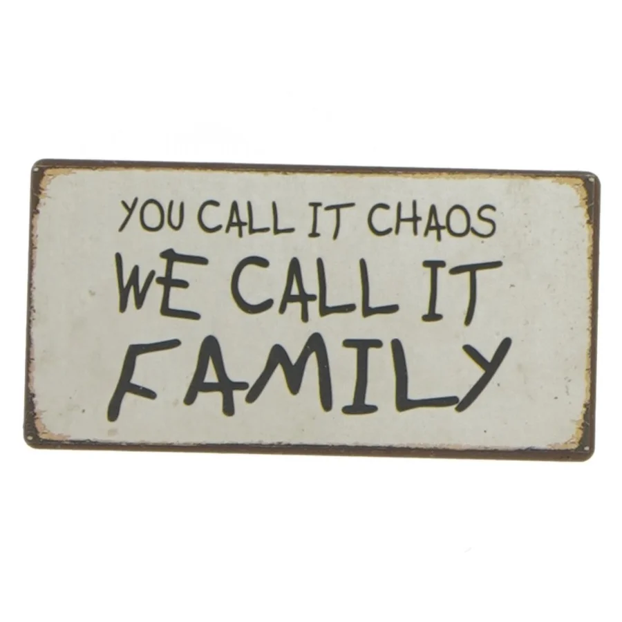 Skilt med familiekvotering fra La finesse (str. 10x5 cm)