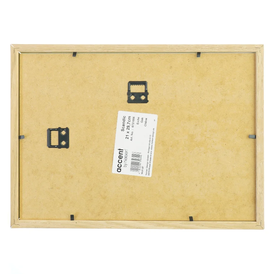 Indrammet sort-hvid fotografi fra Nielsen (str. 21x29,7 cm)