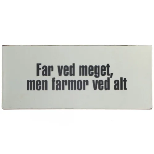 Metal skilt fra LaFinesse (str. 30,5x13 cm)