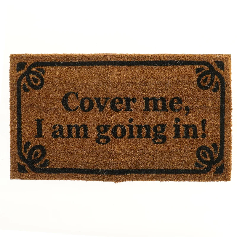 Dørmåtte med tekst (str. 40x70 cm)