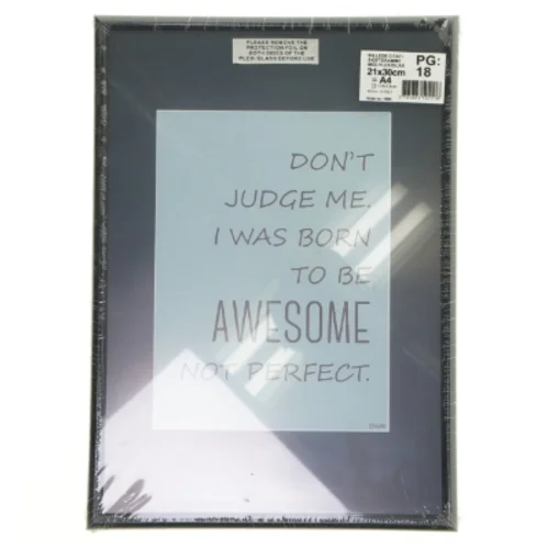 Billedramme med citat (str. 21x30 cm)