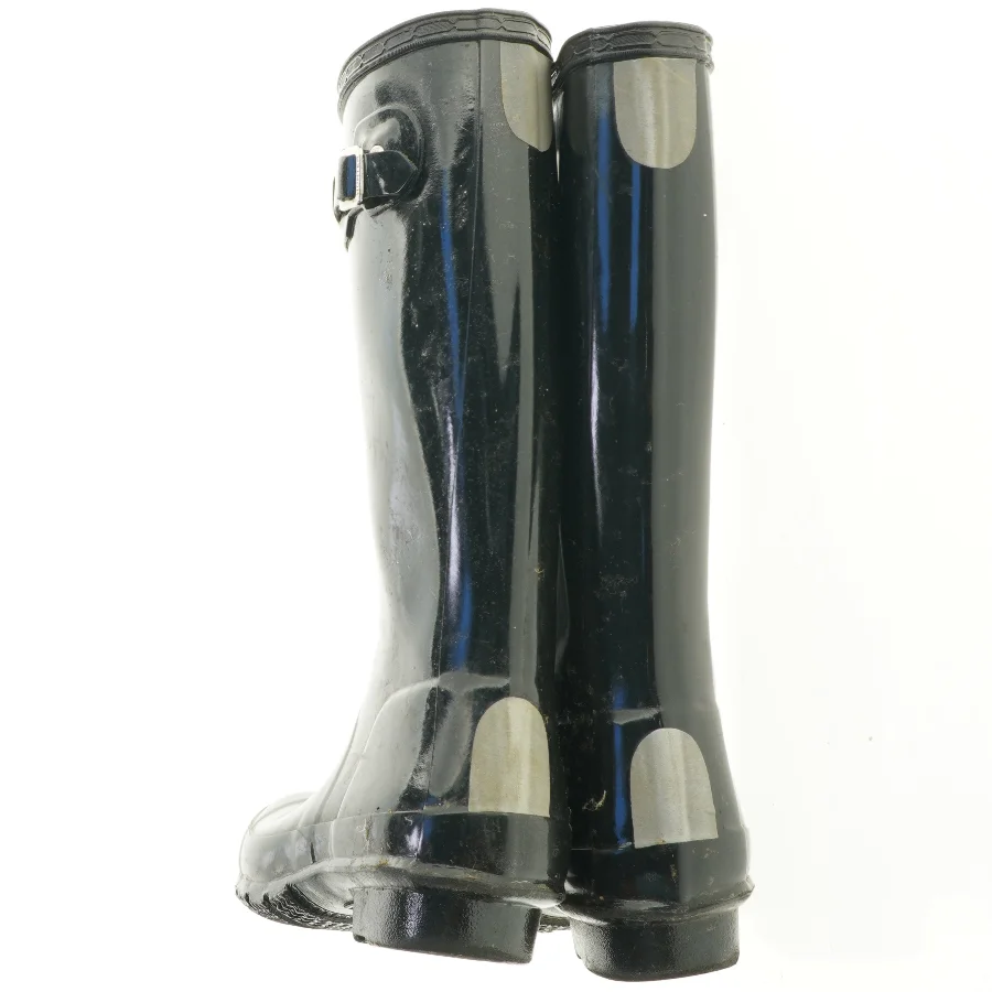 Sorte gummistøvler fra Hunter (str. 33)