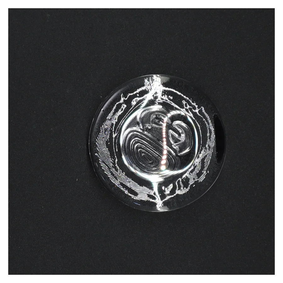 Glaskunst askebæger (str. 7 x 7 cm)