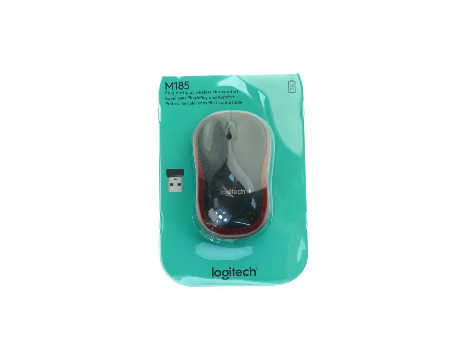 Logitech M185 Trådløs Mus fra Logitech (str. 19 x 12 cm)