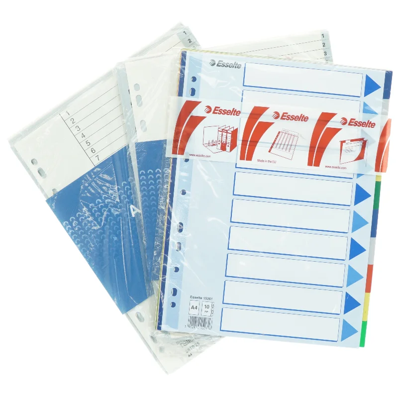 Plastiklommer fra Esselte (str. 30 x 23 cm)