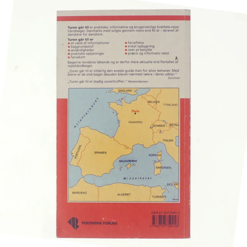 Turen går til Paris af Thomas Nykrog (Bog)