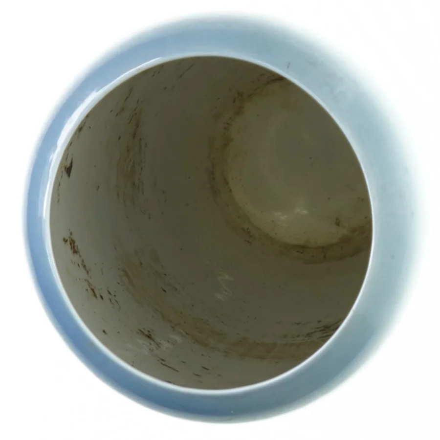 Vase med marine motiv og sejlbåd, Royal Copenhagen nr. 2609-1049 fra Royal Copenhagen (str. 23 x 12 cm)