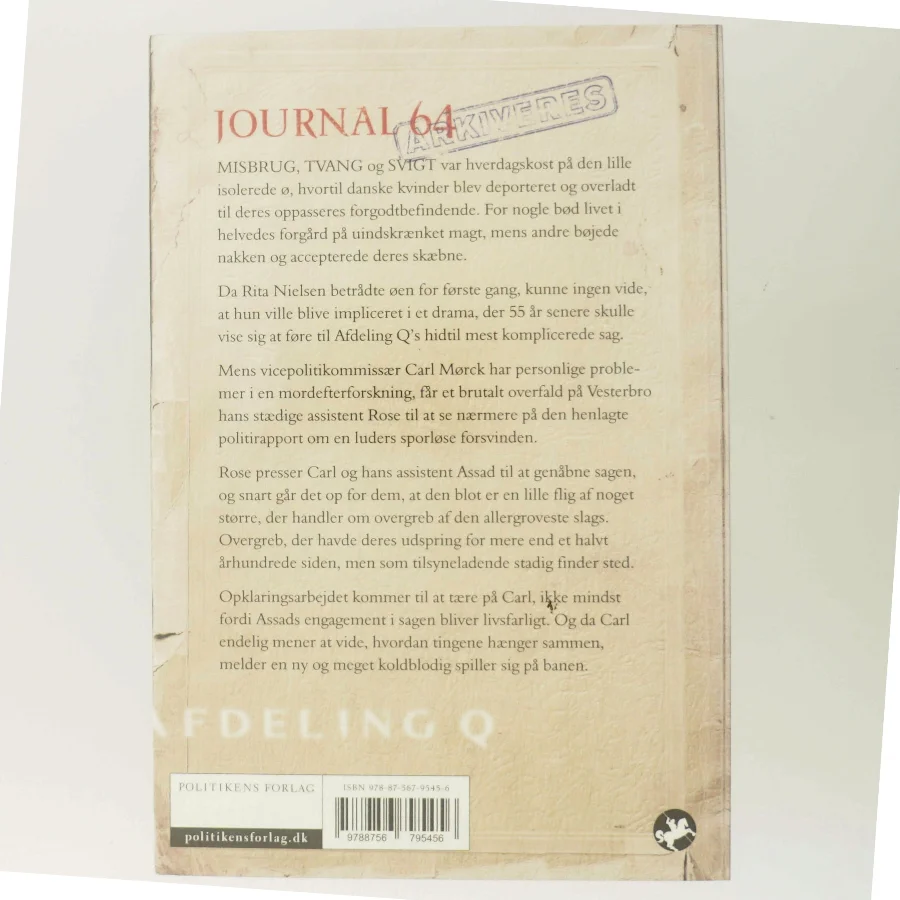 Journal 64 af Jussi Adler-Olsen