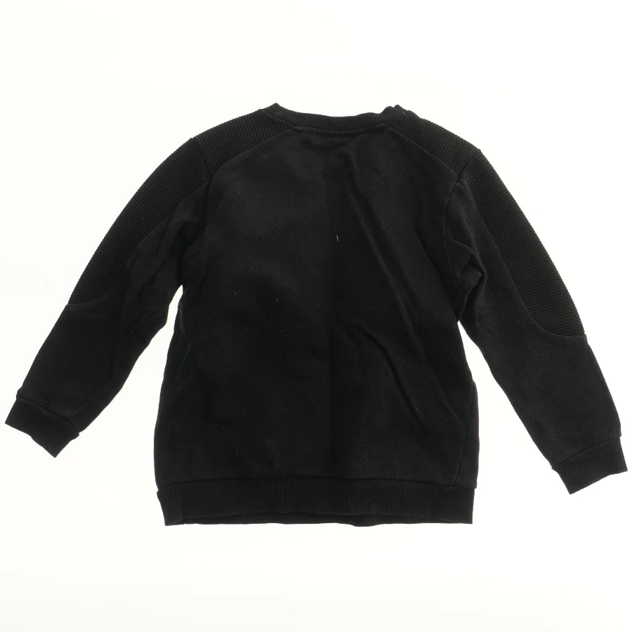 Sort sweatshirt med mønster fra Molo (str. 116)