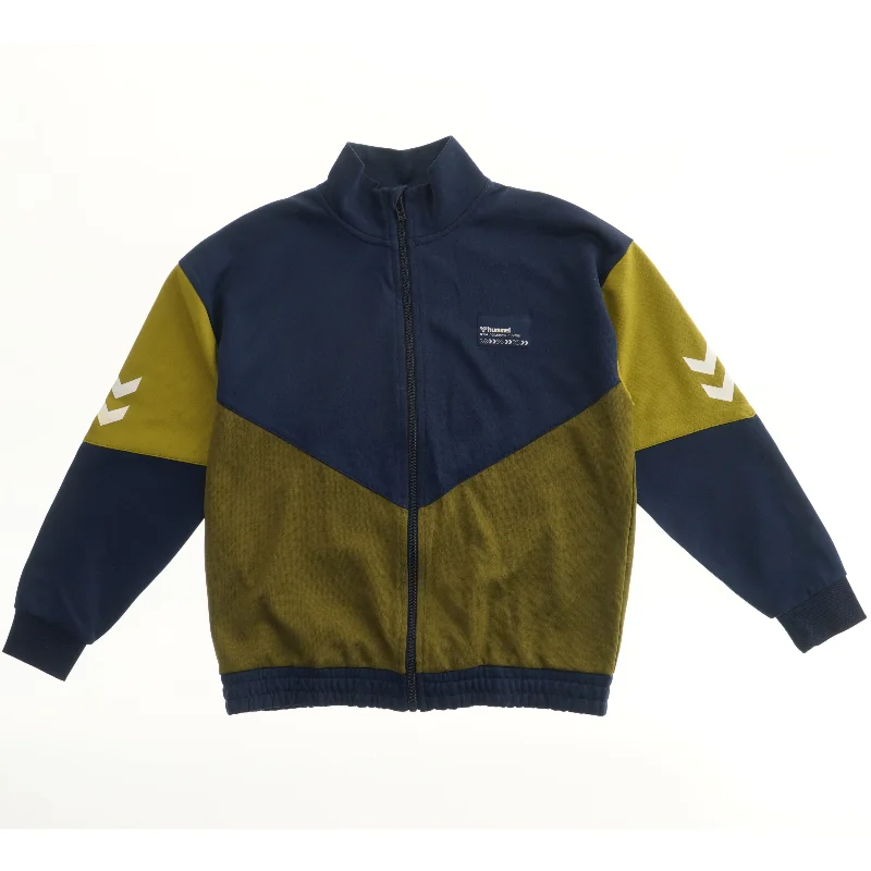 Træningstrøje med lynlås fra Hummel (str. 152)