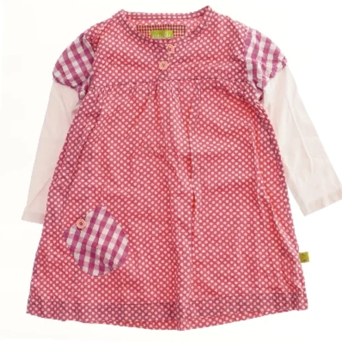 Langærmet kjole med prikker fra Petitlilo (str. 116)