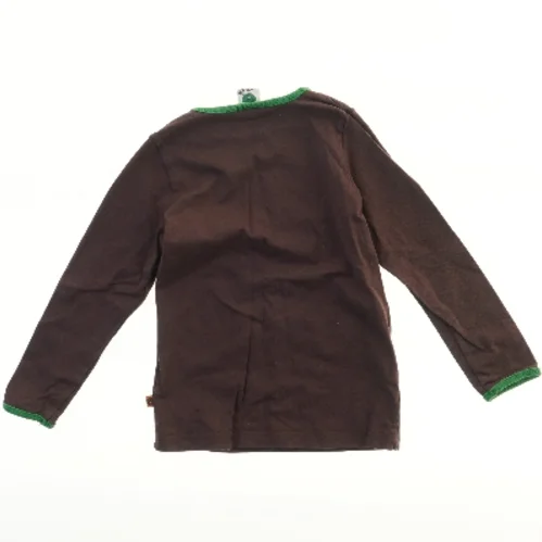 Langærmet t-shirt med tryk fra Småfolk (str. 98)