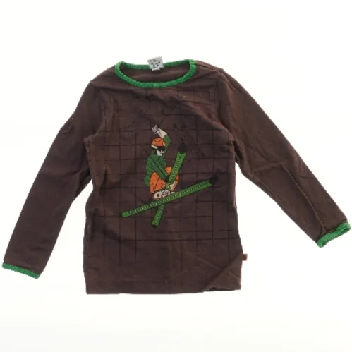 Langærmet t-shirt med tryk fra Småfolk (str. 98)