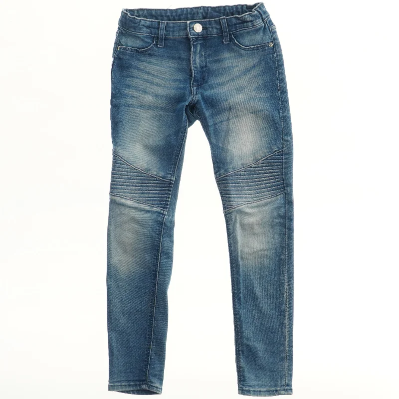 Jeans med biker-detaljer fra H&M (str. 128)