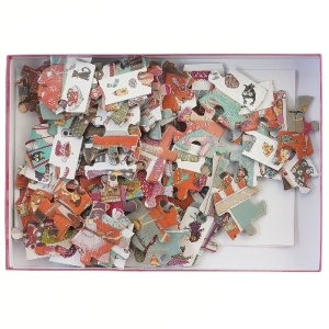 Observation puslespil med 100 brikker fra Djeco (str. 100 brikker 61x38 cm)