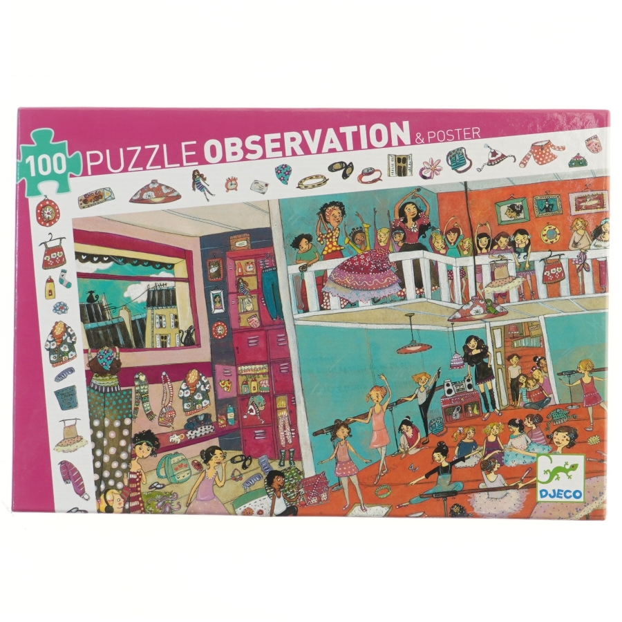 Observation puslespil med 100 brikker fra Djeco (str. 100 brikker 61x38 cm)