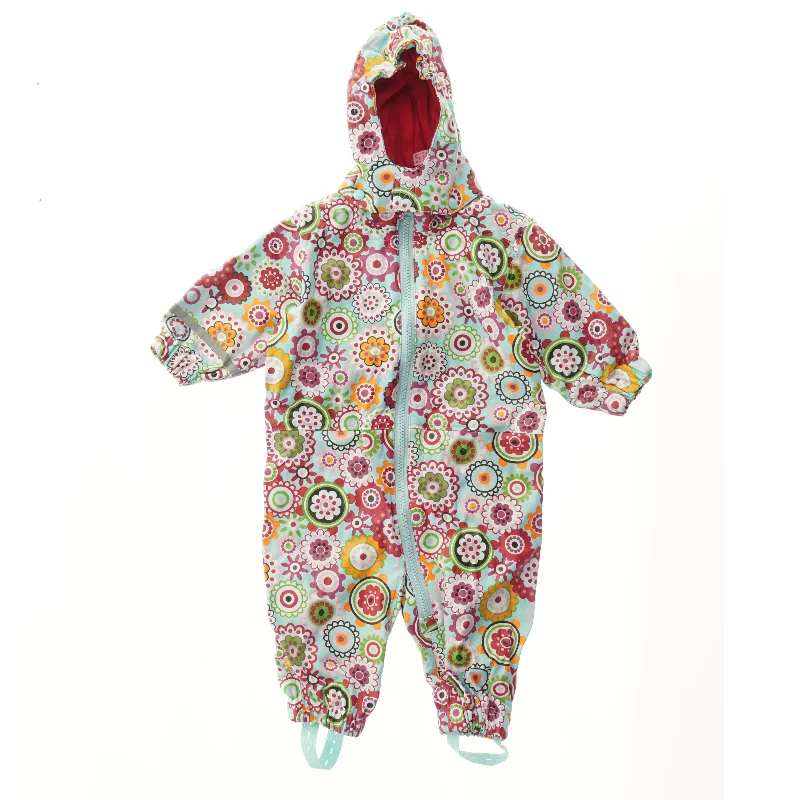 Vandafvisende heldragt til børn med blomsterprint fra Me Too (str. 74)