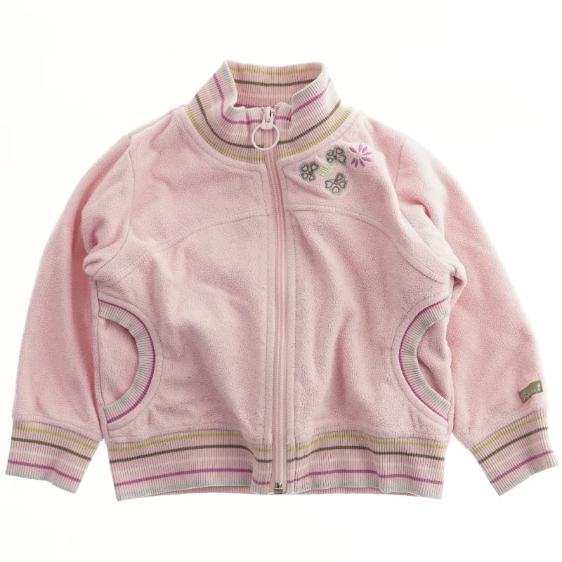 Lyserød trøje med lynlås fra Lego (str. 92)