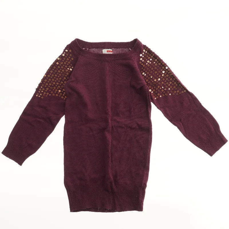 Langærmet kjole med pailletter fra Name It (str. 122)