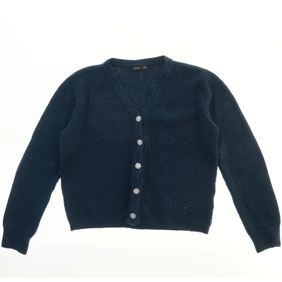 Mørkeblå Cardigan fra LMTD (str. 158)